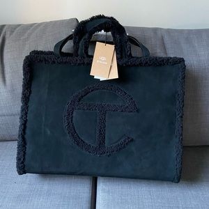 Telfar X Ugg large shopper tote in black - NWT